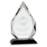 Large Diamond Crystal On  Pedestal Base