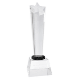 Crystal Rising Star With Clear Base