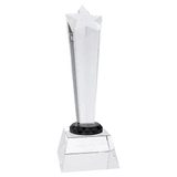 Crystal Rising Star With Clear Base