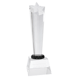 Crystal Rising Star With Clear Base