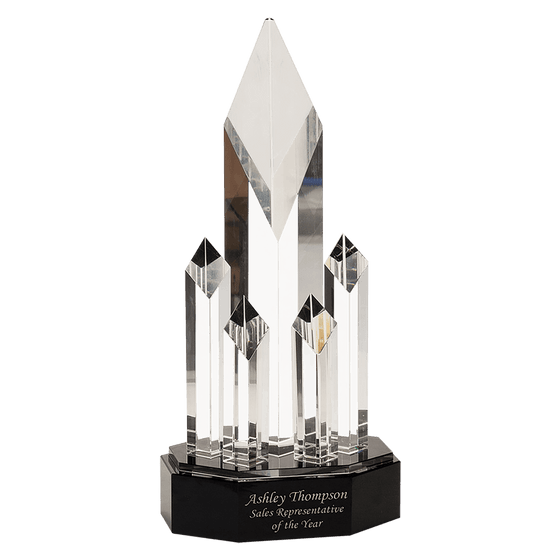 11-Inch Crystal 5 Rising Diamonds Award