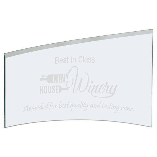 Large Jade Slanted Glass Crescent-AKD Ink
