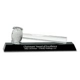 Crystal Gavel On  Base