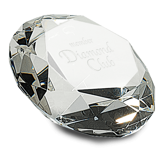 Personalized Clear Crystal Diamond Award