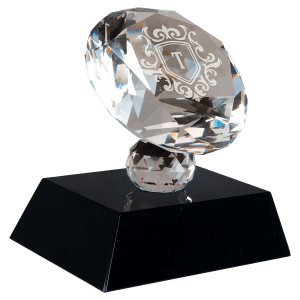 Crystal Diamond on a  Pedestal Base