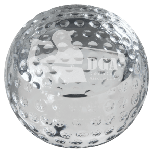 Medium Crystal Golf Ball Paperweight