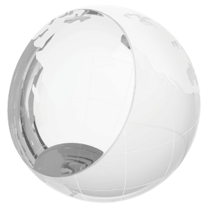 Crystal Globe Paperweight-AKD Ink