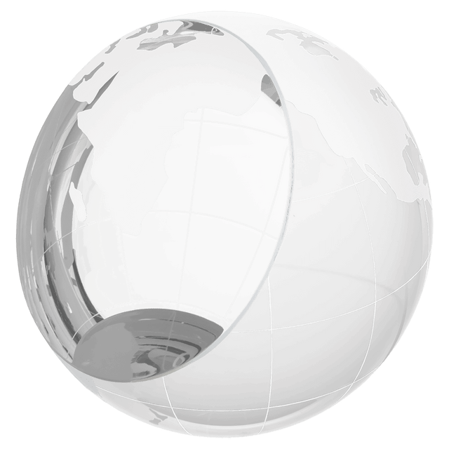 Crystal Globe Paperweight-AKD Ink