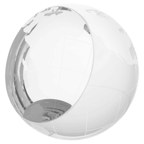 Crystal Globe Paperweight-AKD Ink