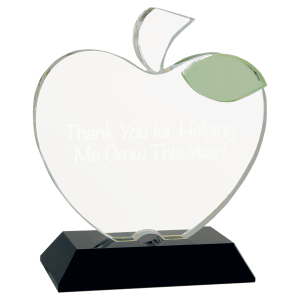 Crystal Apple On  Base