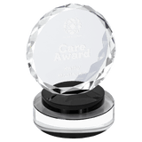 Small Round Facet Crystal on  & Clear Round Base-AKD Ink