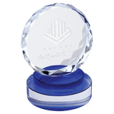 Small Round Facet Crystal on  & Clear Round Base-AKD Ink