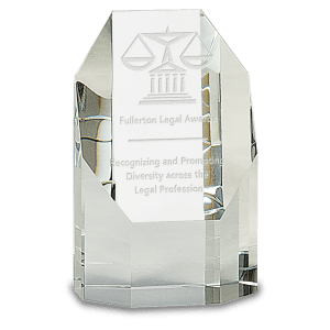 Small Clear Crystal Octagon Tower - AKD Ink