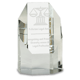 Small Clear Crystal Octagon Tower - AKD Ink