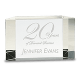 Small Clear Crystal Facet Block-AKD Ink