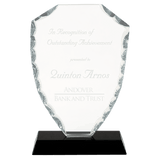 Small Shield Facet Glass on  Base-AKD Ink