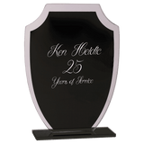 Small  Shield Reflection Glass Award-AKD Ink