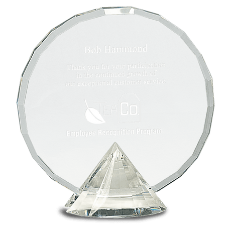 Clear Round Crystal on Clear Diamond Base-AKD Ink