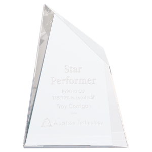 Medium Crystal Facet Wedge-AKD Ink