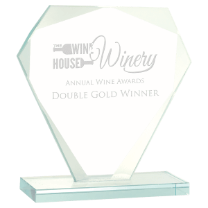 Medium Cut Diamond Jade Glass Award-AKD Ink