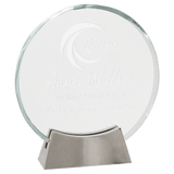 Small Round Platinum Glass with Full Metal Base-AKD Ink