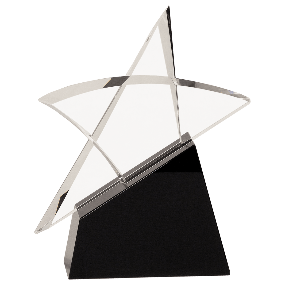 Small Clear Crystal Outline Star on  Base-AKD Ink