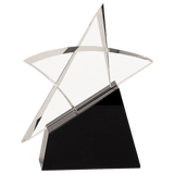 Small Clear Crystal Outline Star on  Base-AKD Ink