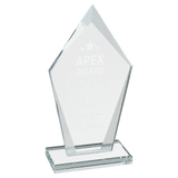 Small Diamond Clear Glass Award-AKD Ink