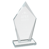 Small Diamond Clear Glass Award-AKD Ink