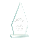 Small Triangle Jade Glass Award-AKD Ink