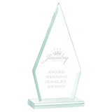 Small Triangle Jade Glass Award-AKD Ink