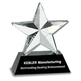 Crystal 3D Star on  Base-AKD Ink