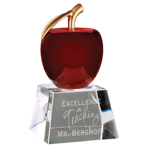 Crystal Apple with Clear Base-AKD Ink