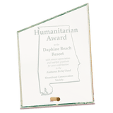 Large Clear Slant Rectangle CrystalEdge Glass-AKD Ink