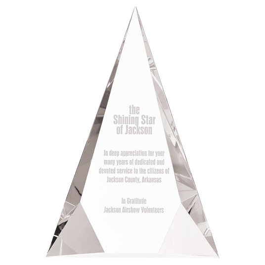 Medium Crystal Facet Triangle-AKD Ink