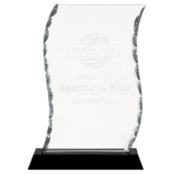 Small Scroll Facet Glass on  Base-AKD Ink