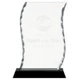 Small Scroll Facet Glass on  Base-AKD Ink