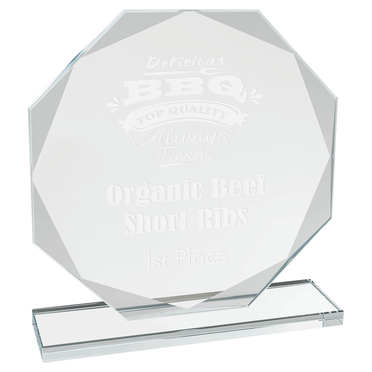 Large Clear Glass Award-AKD Ink