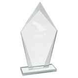 Large Diamond Clear Glass Award-AKD Ink