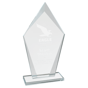 Large Diamond Clear Glass Award-AKD Ink