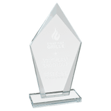 Medium Diamond Clear Glass Award-AKD Ink