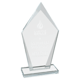 Medium Diamond Clear Glass Award-AKD Ink
