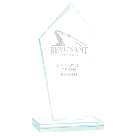 Medium Diamond Jade Glass Award-AKD Ink