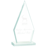 Medium Triangle Jade Glass Award-AKD Ink