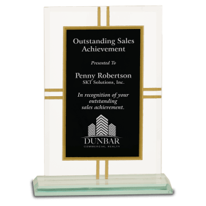Small Contemporary Glass 4-Point Award-AKD Ink