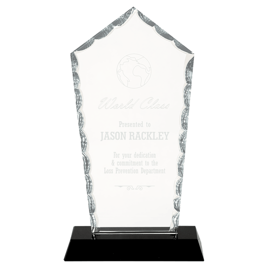 Small Diamond Facet Glass on  Base-AKD Ink