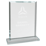 Medium Rectangle Clear Glass Award-AKD Ink
