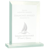 Medium Rectangle Jade Glass Award-AKD Ink