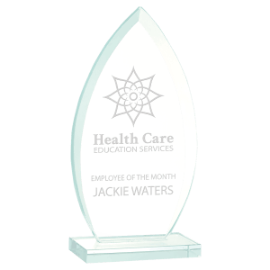 Oval Jade Glass Award-AKD Ink