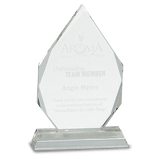 Small Crystal Diamond on Clear Pedestal Base-AKD Ink